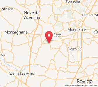 Map of Carceri, Veneto
