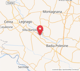 Map of Carpi, Veneto