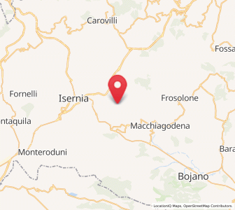 Map of Carpinone, Molise