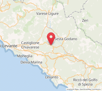 Map of Carro, Liguria