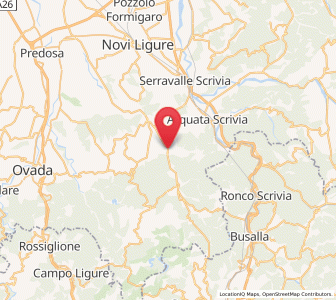 Map of Carrosio, Piedmont