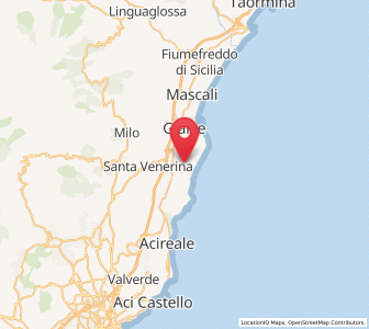 Map of Carruba, Sicily
