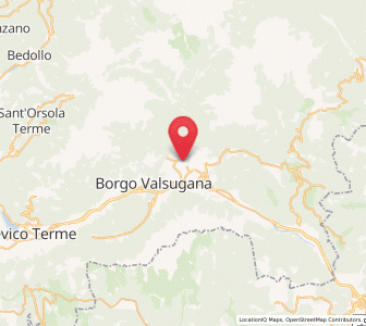 Map of Carzano, Trentino-Alto Adige