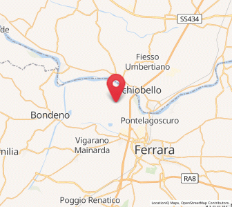 Map of Casaglia, Emilia-Romagna