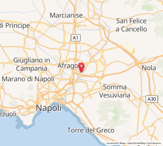 Map of Casalnuovo di Napoli, Campania