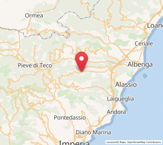 Map of Casanova Lerrone, Liguria