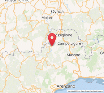 Map of Casavecchia, Liguria