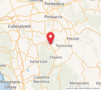 Map of Casciana Terme, Tuscany