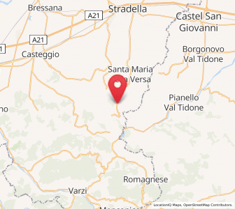 Map of Caseo, Lombardy