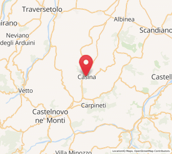 Map of Casina, Emilia-Romagna