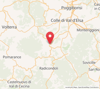 Map of Casole d' Elsa, Tuscany