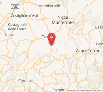 Map of Cassinasco, Piedmont
