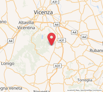 Map of Castegnero, Veneto