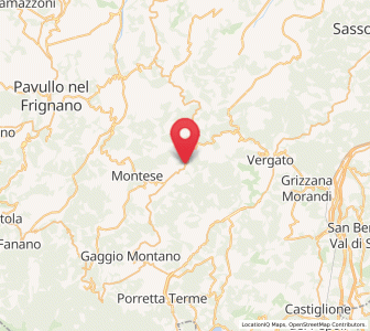 Map of Castel d'Aiano, Emilia-Romagna