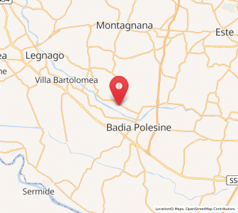 Map of Castelbaldo, Veneto
