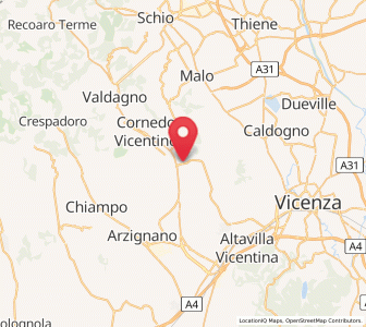 Map of Castelgomberto, Veneto