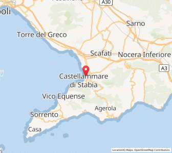 Map of Castellammare di Stabia, Campania