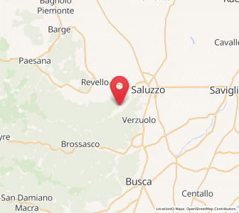 Map of Castellar, Piedmont