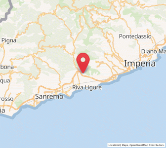 Map of Castellaro, Liguria