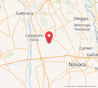 Map of Castellazzo Novarese, Piedmont