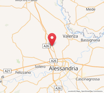 Map of Castelletto Monferrato, Piedmont