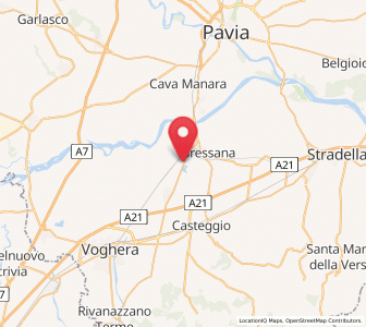 Map of Castelletto Po, Lombardy