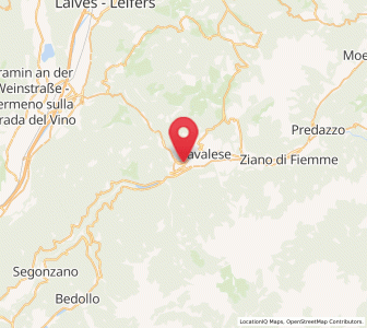 Map of Castello-Molina di Fiemme, Trentino-Alto Adige