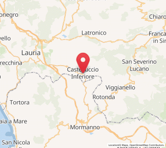 Map of Castelluccio Inferiore, Basilicate