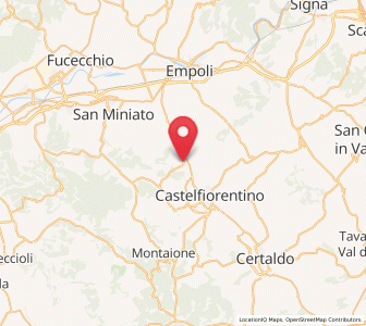 Map of Castelnuovo d'Elsa, Tuscany