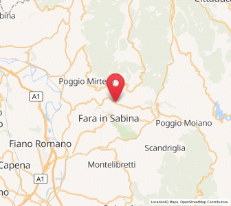 Map of Castelnuovo di Farfa, Lazio
