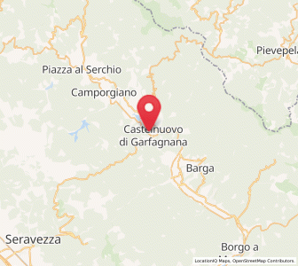 Map of Castelnuovo di Garfagnana, Tuscany