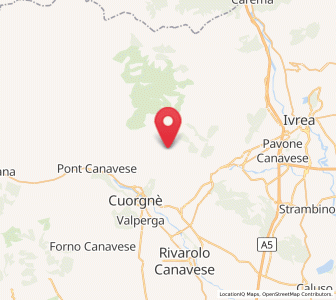 Map of Castelnuovo Nigra, Piedmont