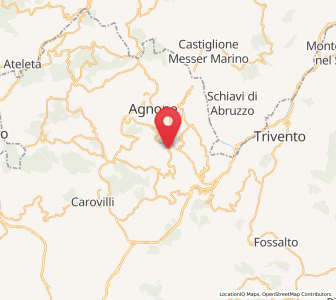 Map of Castelverrino, Molise