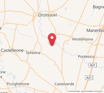 Map of Castelvisconti, Lombardy