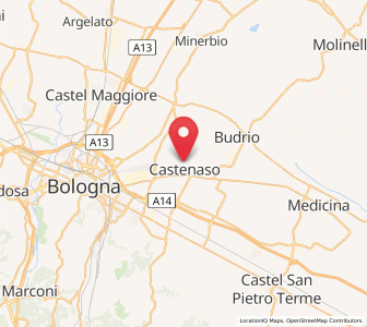 Map of Castenaso, Emilia-Romagna