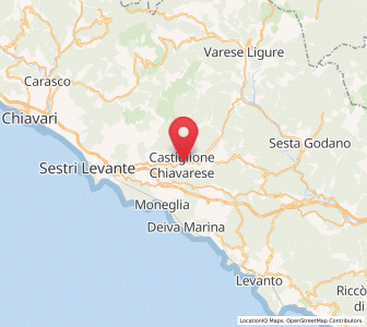 Map of Castiglione, Liguria