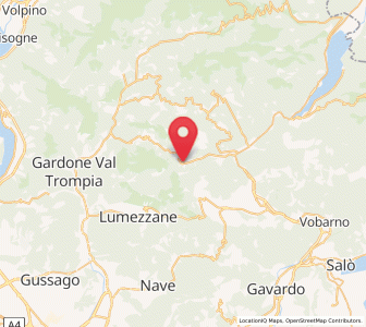 Map of Casto, Lombardy