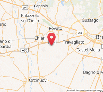 Map of Castrezzato, Lombardy