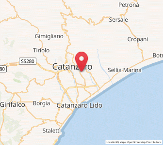 Map of Cava-Cuculera Nobile, Calabria