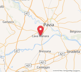 Map of Cava Manara, Lombardy