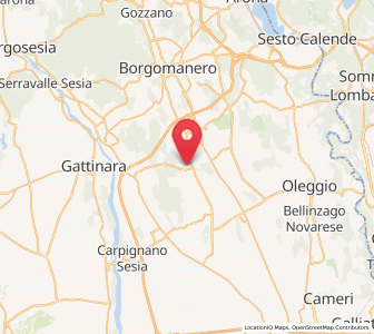 Map of Cavaglio D'Agogna, Piedmont