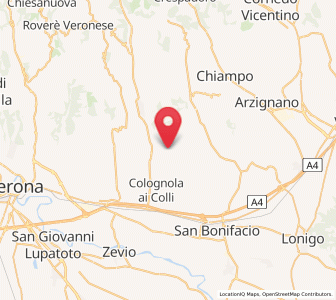 Map of Cazzano di Tramigna, Veneto