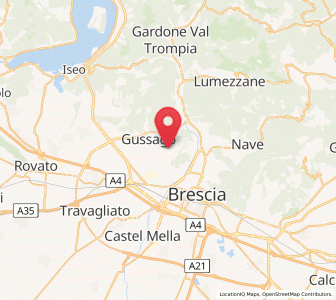 Map of Cellatica, Lombardy