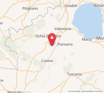 Map of Cellere, Lazio