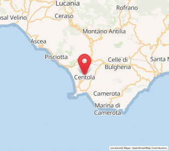 Map of Centola, Campania