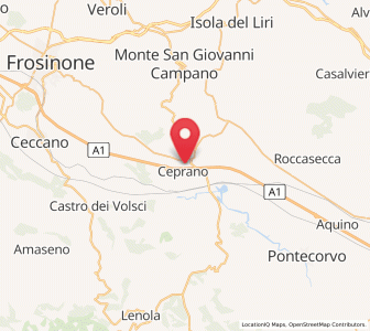 Map of Ceprano, Lazio