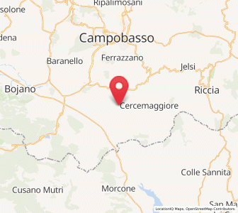 Map of Cercepiccola, Molise