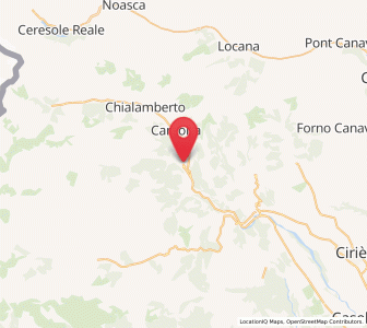 Map of Ceres, Piedmont