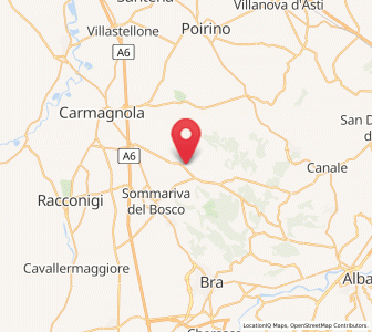 Map of Ceresole Alba, Piedmont