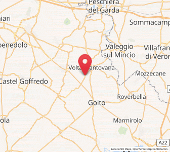 Map of Cereta, Lombardy